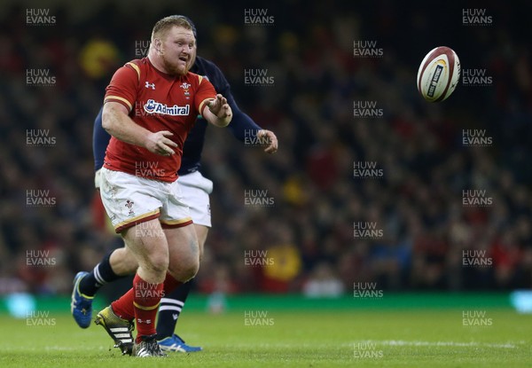 130216 - Wales v Scotland - RBS 6 Nations 2016 - Samson Lee of Wales