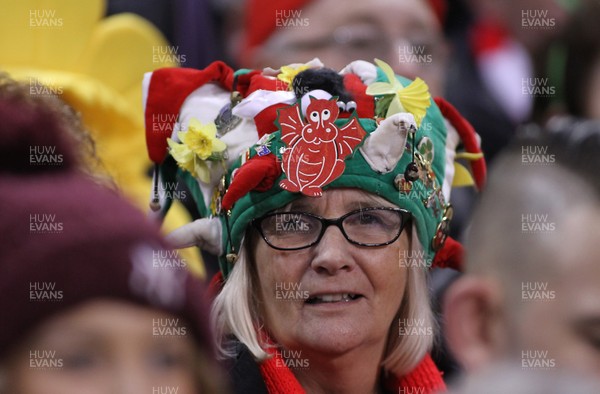 130216 - Wales v Scotland - RBS 6 Nations -Fans of Wales enjoy the game