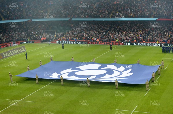 130216 - Wales v Scotland - RBS 6 Nations 2016 - SRU flag