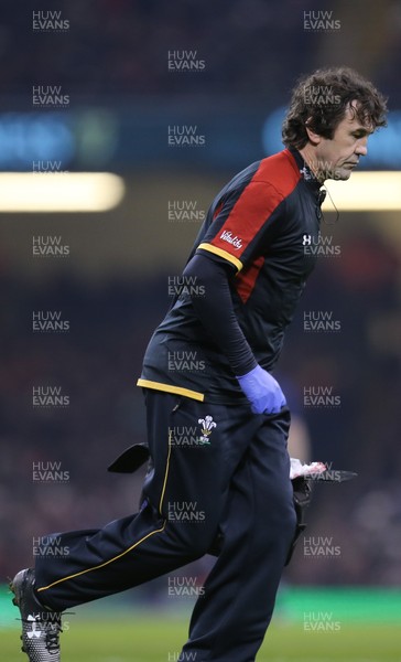 130216 - Wales v Scotland, RBS 6 Nations 2016 - Wales physio Mark Davies