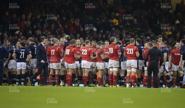 130216 - Wales v Scotland, RBS 6 Nations 2016 - Players post match tunnel