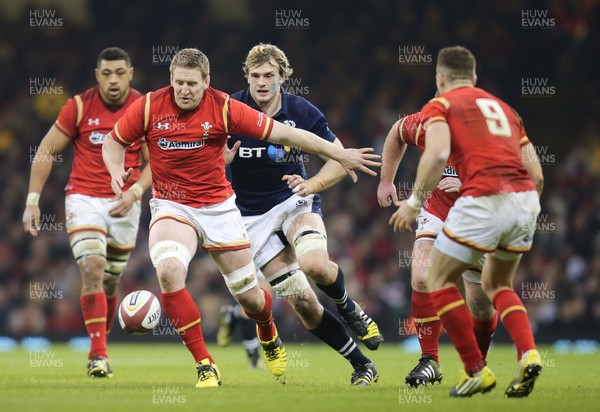 130216 - Wales v Scotland, RBS 6 Nations 2016 - Bradley Davies of Wales