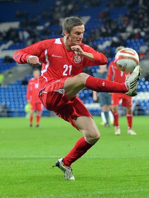 14.11.09 - International Football Friendly, Wales v Scotland Wales' Andy King 