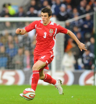 14.11.09 - International Football Friendly, Wales v Scotland Wales' Gareth Bale 