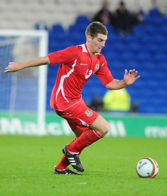 14.11.09 - International Football Friendly, Wales v Scotland Wales' Sam Vokes 