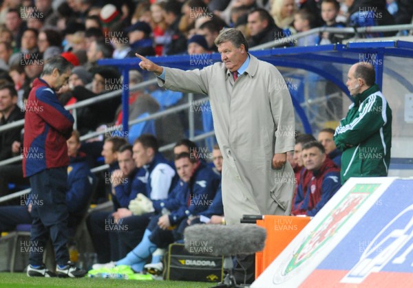 14.11.09 - International Football Friendly, Wales v Scotland Wales manager John Toshack 
