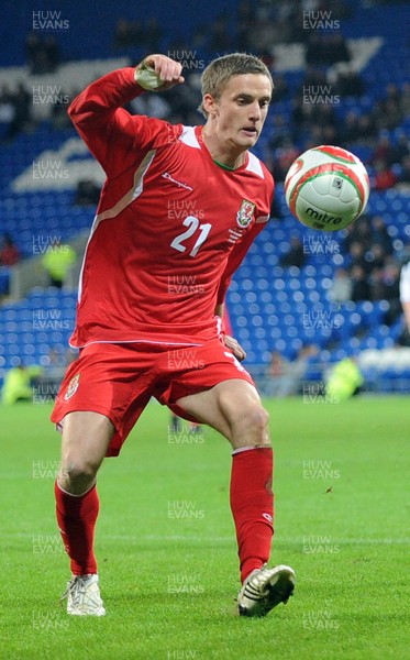 14.11.09 - International Football Friendly, Wales v Scotland Wales' Andy King 