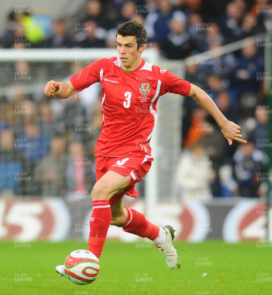 14.11.09 - International Football Friendly, Wales v Scotland Wales' Gareth Bale 