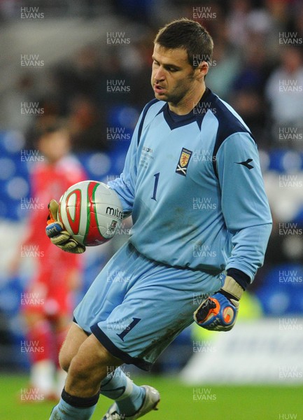 14.11.09 - International Football Friendly, Wales v Scotland Scotland's David Marshall 