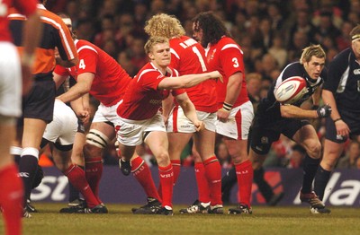 12.02.06 - Six Nations Rugby - Wales v Scotland Wales' Dwayne Peel releases 
