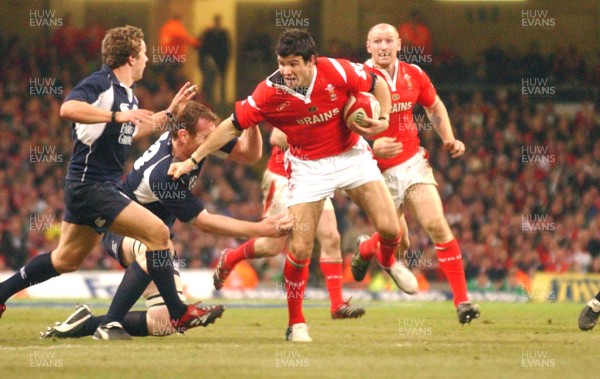 12.02.06 - Six Nations Rugby - Wales v Scotland Wales' Mike Phillips tries to break through  