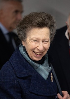 210226 - Wales v Scotland, 2026 Guinness Six Nations - HRH The Princess Royal talks to disabled and injured rugby players at the Welsh Rugby Charitable Trust ahead of Wales v Scotland