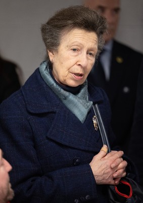 210226 - Wales v Scotland, 2026 Guinness Six Nations - HRH The Princess Royal talks to disabled and injured rugby players at the Welsh Rugby Charitable Trust ahead of Wales v Scotland