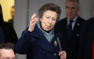 210226 - Wales v Scotland, 2026 Guinness Six Nations - HRH The Princess Royal talks to disabled and injured rugby players at the Welsh Rugby Charitable Trust ahead of Wales v Scotland