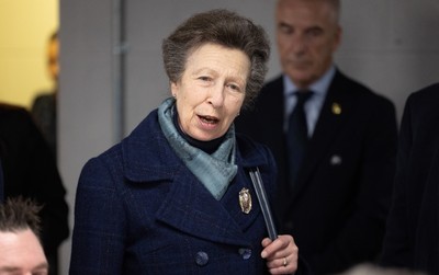 210226 - Wales v Scotland, 2026 Guinness Six Nations - HRH The Princess Royal talks to disabled and injured rugby players at the Welsh Rugby Charitable Trust ahead of Wales v Scotland