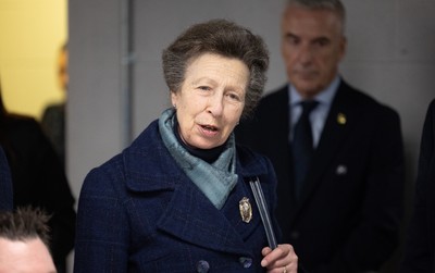 210226 - Wales v Scotland, 2026 Guinness Six Nations - HRH The Princess Royal talks to disabled and injured rugby players at the Welsh Rugby Charitable Trust ahead of Wales v Scotland