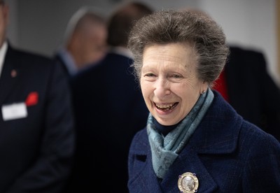 210226 - Wales v Scotland, 2026 Guinness Six Nations - HRH The Princess Royal talks to disabled and injured rugby players at the Welsh Rugby Charitable Trust ahead of Wales v Scotland