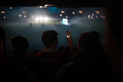 210226 - Wales v Scotland - Guinness Six Nations - Fans’ eye view of the half time light show 
