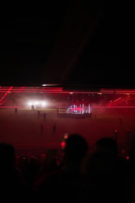 210226 - Wales v Scotland - Guinness Six Nations - Fans’ eye view of the half time light show 
