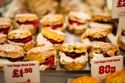 210226 - Wales v Scotland - Guinness Six Nations - Fans in Cardiff City centre ahead of the game 
