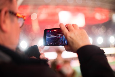210226 - Wales v Scotland - Guinness Six Nations - Fans eye view