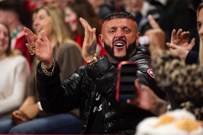 210226 - Wales v Scotland - Guinness Six Nations - Fans react inside the Stadium during the match 