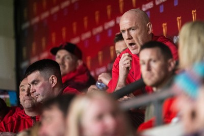 210226 - Wales v Scotland - Guinness Six Nations - Wales Head Coach Steve Tandy looks on during the Game 