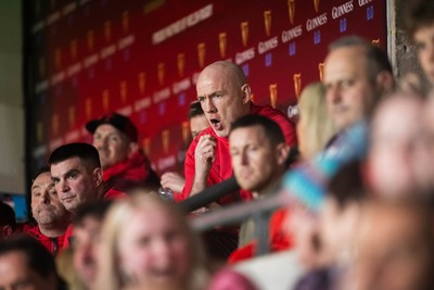 210226 - Wales v Scotland - Guinness Six Nations - Wales Head Coach Steve Tandy looks on during the Game 