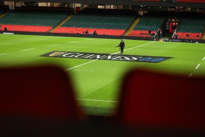 210226 - Wales v Scotland - Guinness Six Nations Championship - General View of the Principality Stadium before the game