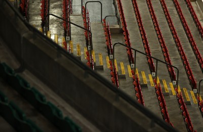 210226 - Wales v Scotland - Guinness Six Nations Championship - General View of the Principality Stadium before the game