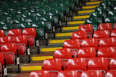 210226 - Wales v Scotland - Guinness Six Nations Championship - General View of the Principality Stadium before the game