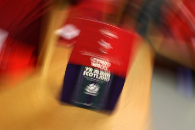 210226 - Wales v Scotland - Guinness Six Nations Championship - Wales dressing room before the game
