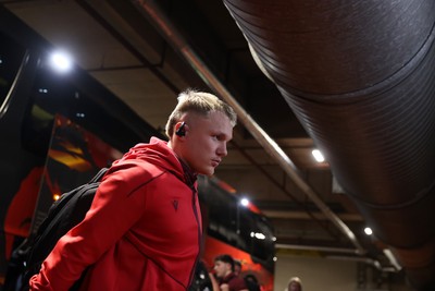 210226 - Wales v Scotland - Guinness Six Nations Championship - Blair Murray of Wales arrives at the stadium