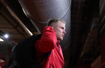 210226 - Wales v Scotland - Guinness Six Nations Championship - Blair Murray of Wales arrives at the stadium