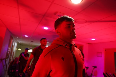 210226 - Wales v Scotland - Guinness Six Nations Championship - Alex Mann of Wales arrives at the stadium