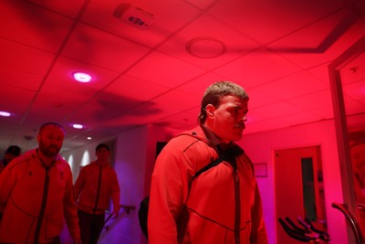 210226 - Wales v Scotland - Guinness Six Nations Championship - Archie Griffin of Wales arrives at the stadium