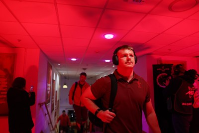 210226 - Wales v Scotland - Guinness Six Nations Championship - Dewi Lake of Wales arrives at the stadium