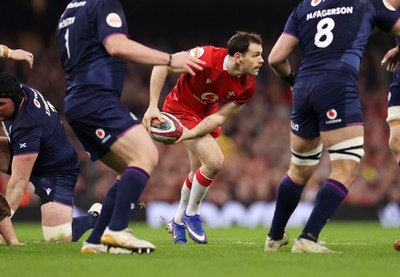 210226 - Wales v Scotland - Guinness Six Nations Championship - Tomos Williams of Wales 