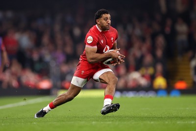 210226 - Wales v Scotland - Guinness Six Nations Championship - Gabriel Hamer-Webb of Wales 