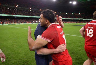 210226 - Wales v Scotland - Guinness Six Nations Championship - Gabriel Hamer-Webb of Wales 