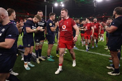 210226 - Wales v Scotland - Guinness Six Nations Championship - Dewi Lake of Wales at full time