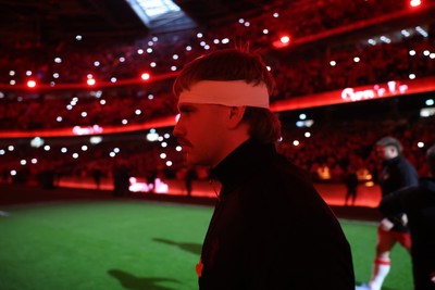 210226 - Wales v Scotland - Guinness Six Nations Championship - Aaron Wainwright of Wales 