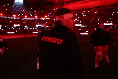 210226 - Wales v Scotland - Guinness Six Nations Championship - Aaron Wainwright of Wales 