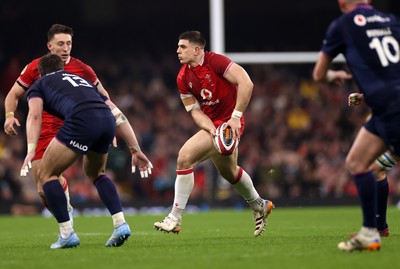 210226 - Wales v Scotland - Guinness Six Nations Championship - Joe Hawkins of Wales 