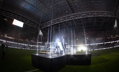 210226 - Wales v Scotland, 2026 Guinness Six Nations - The Stickmen Project perform at half time