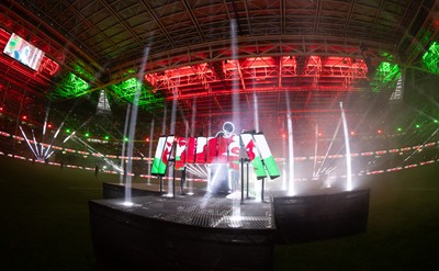 210226 - Wales v Scotland, 2026 Guinness Six Nations - The Stickmen Project perform at half time