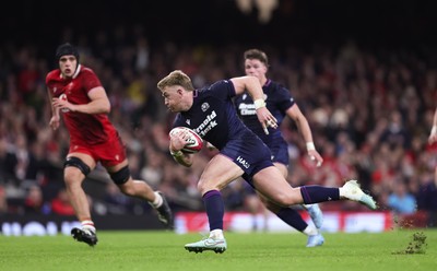 210226 - Wales v Scotland, 2026 Guinness Six Nations - Kyle Steyn of Scotland