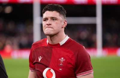 210226 - Wales v Scotland, 2026 Guinness Six Nations - James Botham of Wales at the end of the match