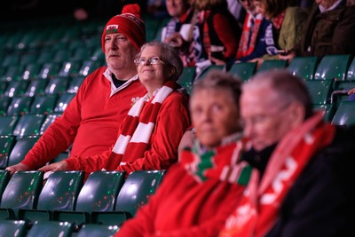210226 - Wales v Scotland - Guinness Six Nations - Wales fans before the match
