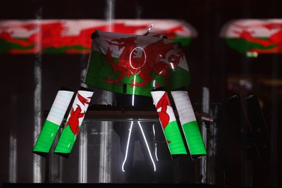 210226 - Wales v Scotland - Guinness Men's Six Nations - Half time light show